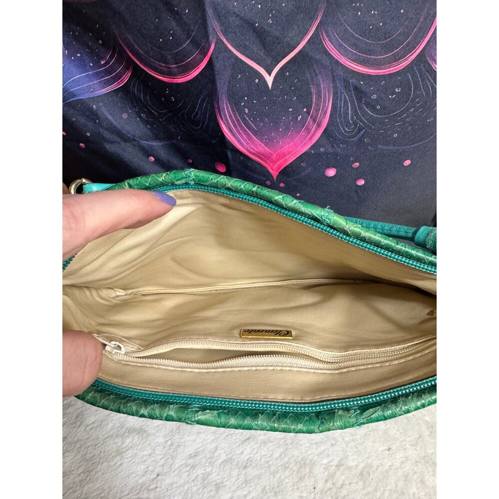 Vintage Clemente Snakeskin Crossbody Clutch - Picture 5 of 8